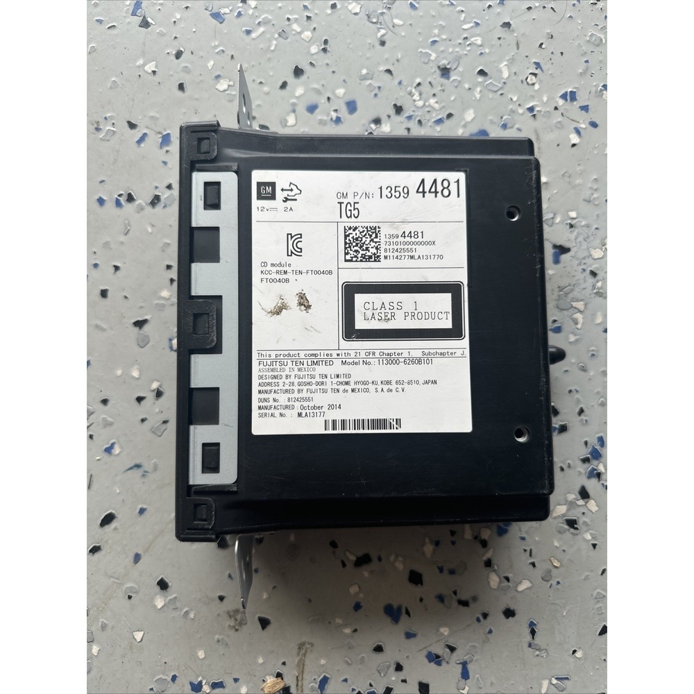 15 19 Chevrolet SILVERADO 1500 Audio & Visual Equipo ID 1359 4481 OEM L0424